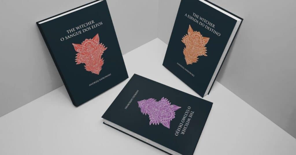 livros the witcher capa dura
